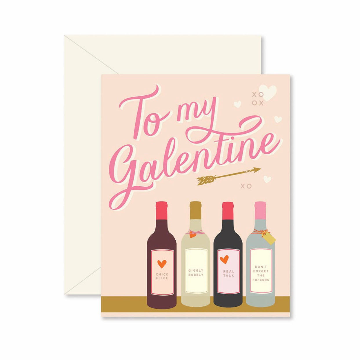 Galentine Valentines greeting card