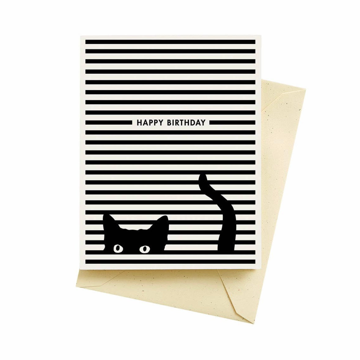 Happy Birthday cat greeting card