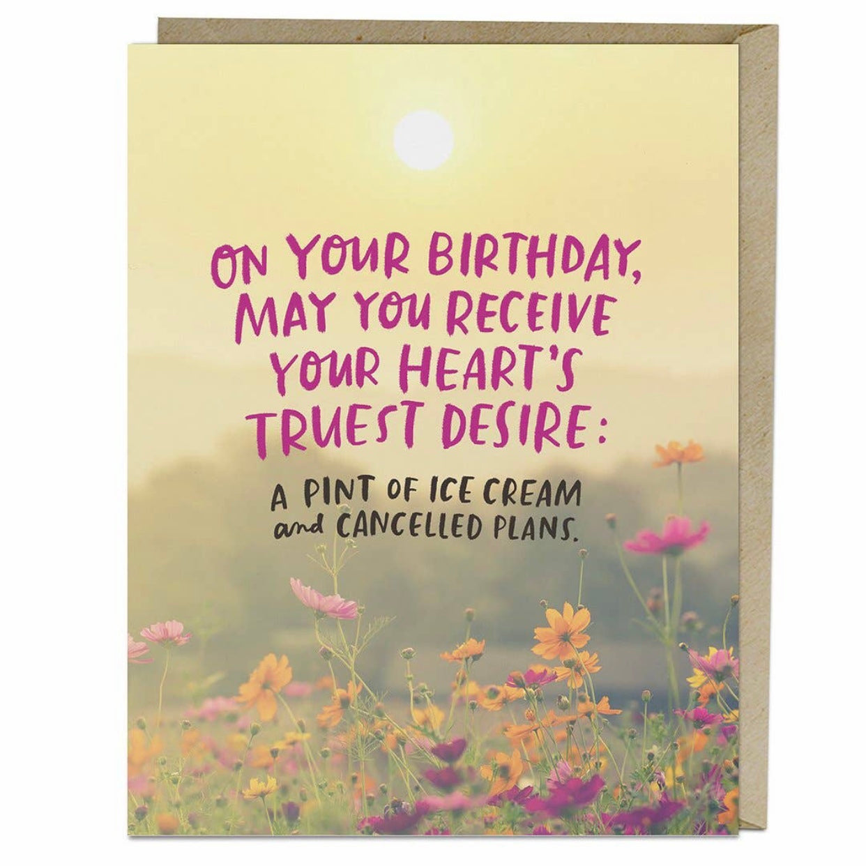 On your birthday greeting card