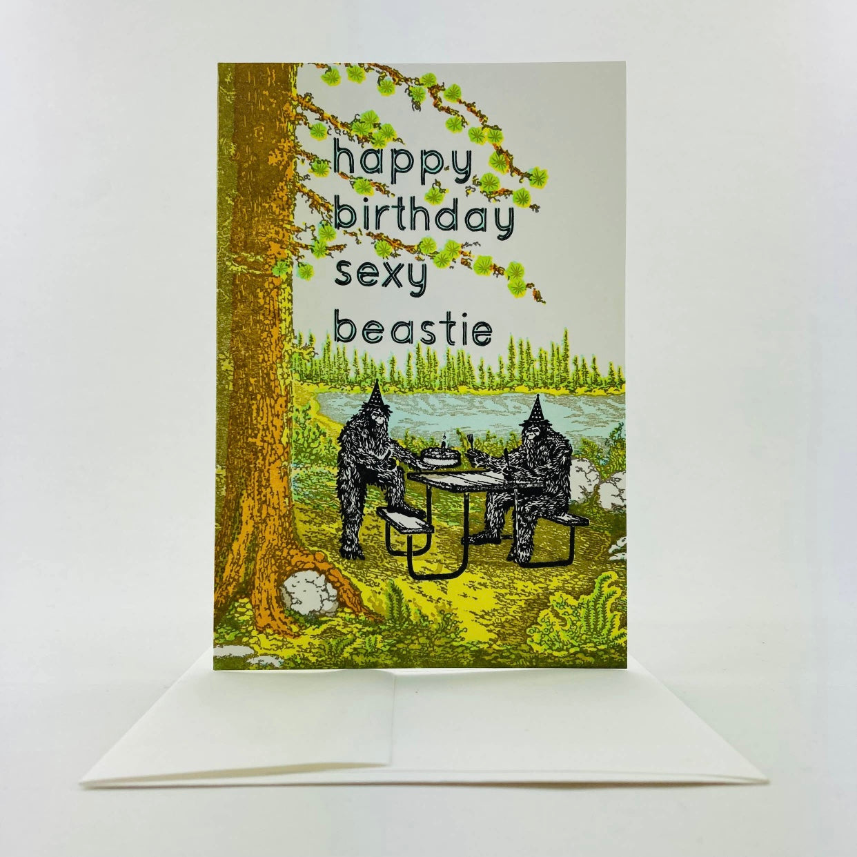 happy birthday sexy beastie greeting card
