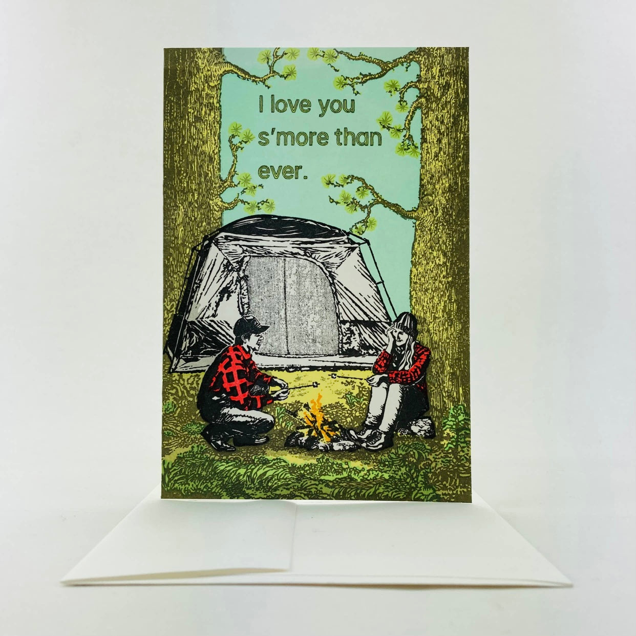 i love you s'more than ever greeting card
