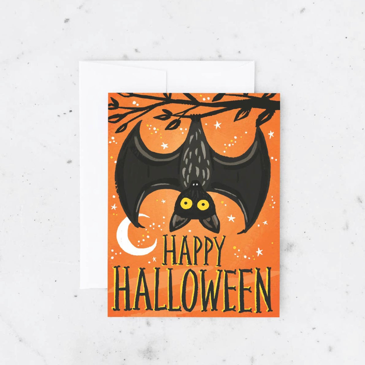 Bat Happy Halloween greeting card