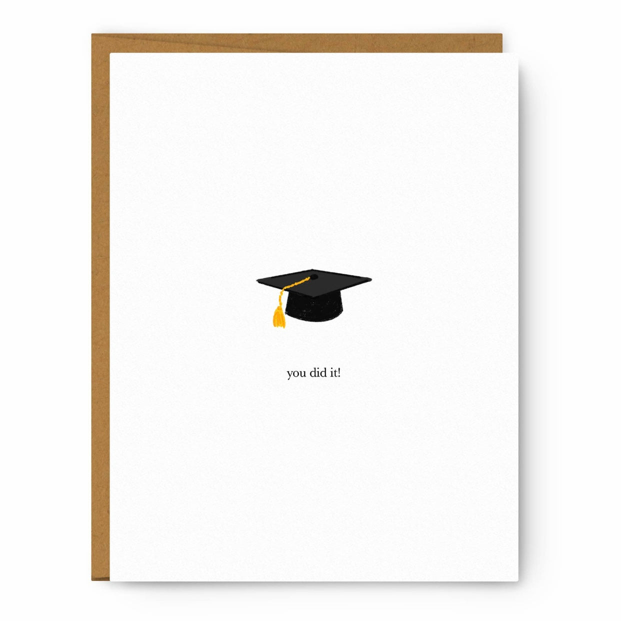 you did it graduate greeting card