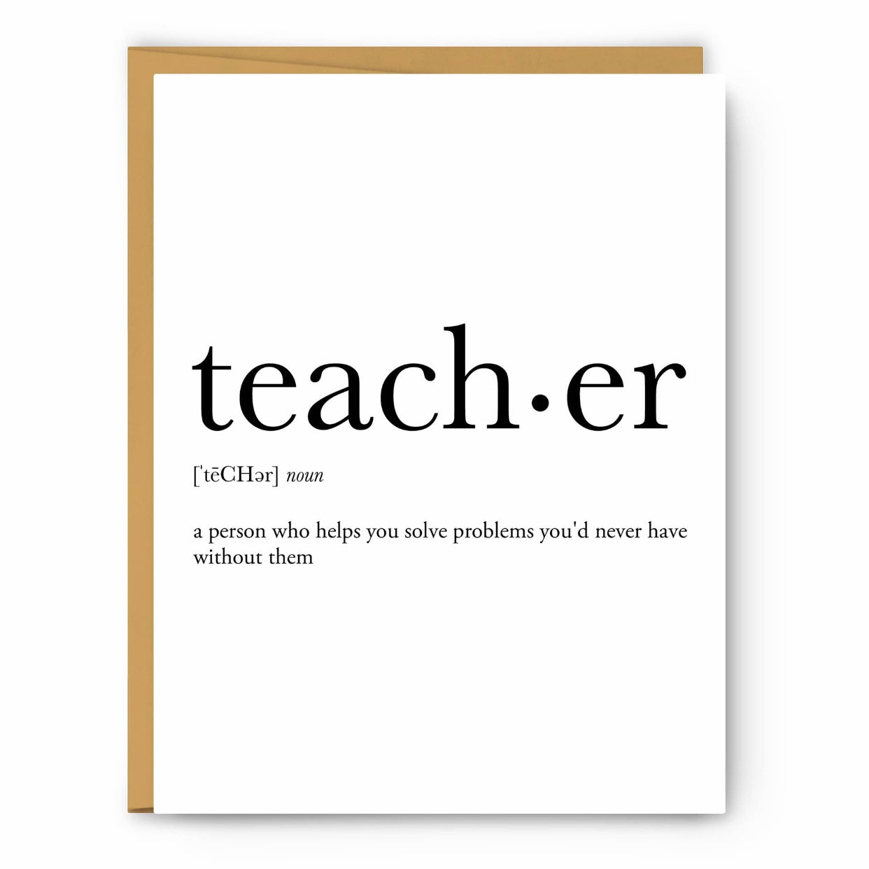 teacher noun greeting card