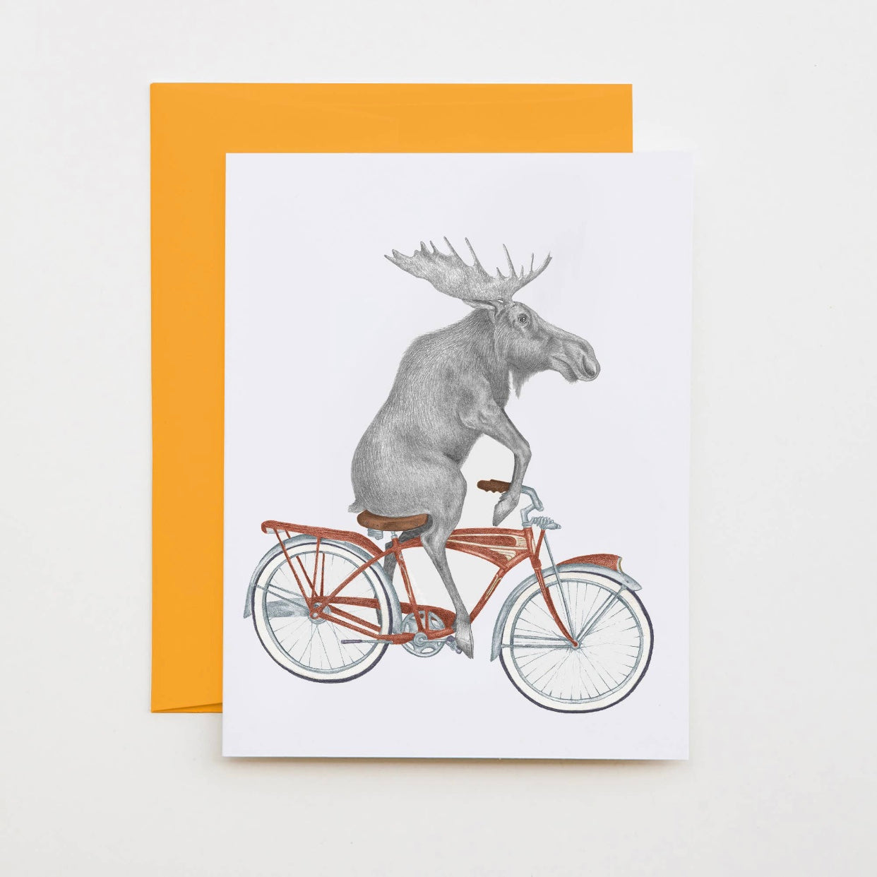 moose blank greeting card