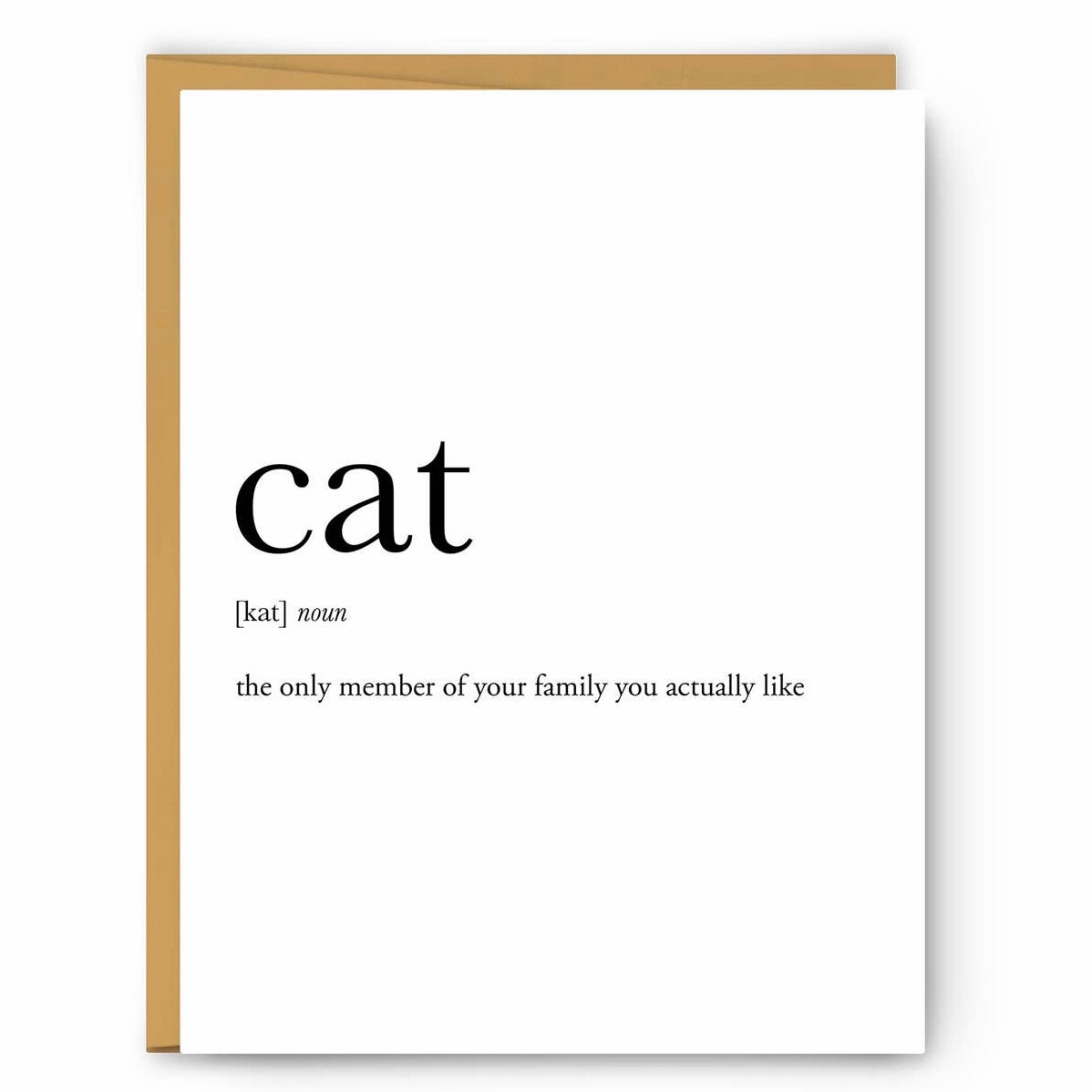 cat noun greeting card