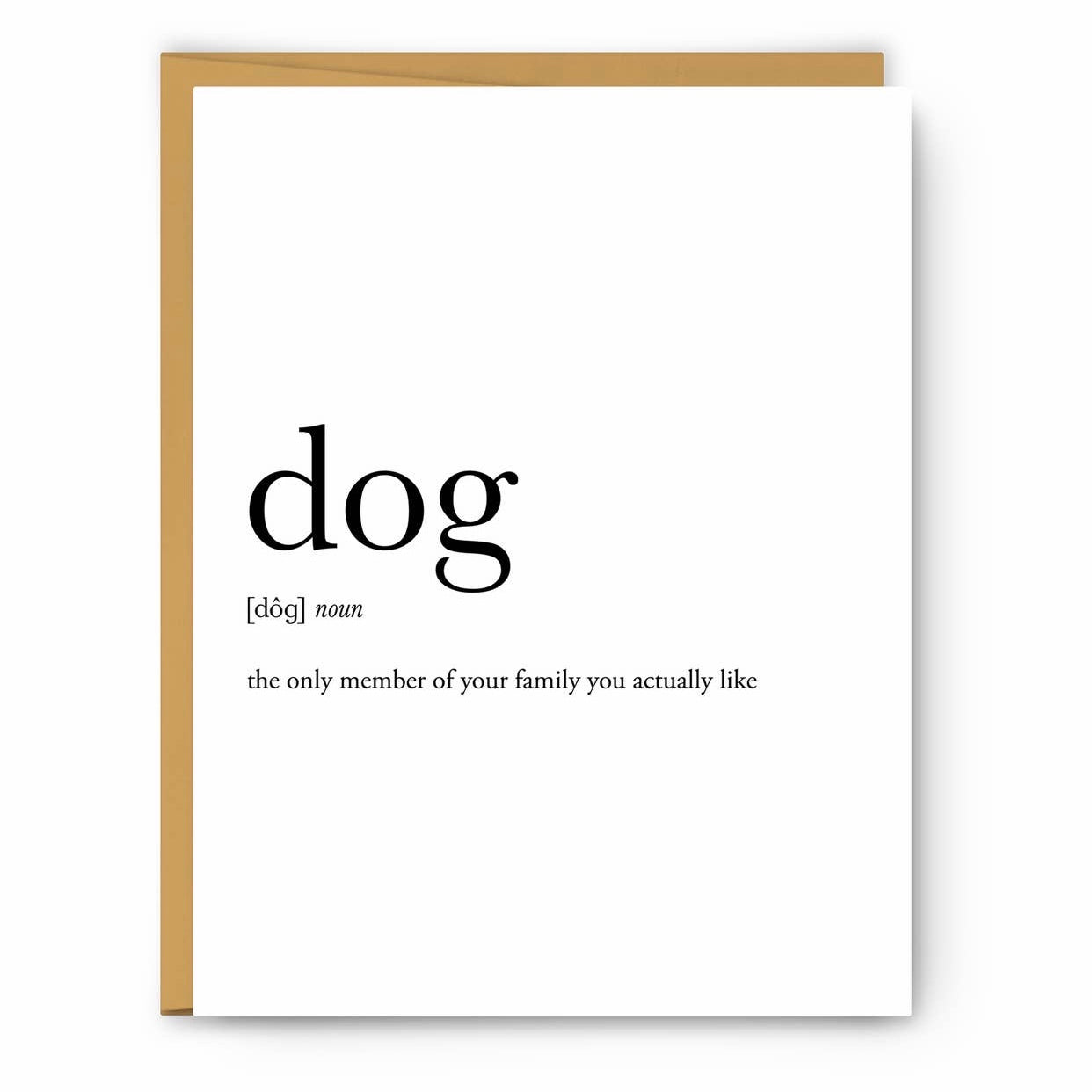 dog noun greeting card