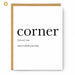 corner noun greeting card