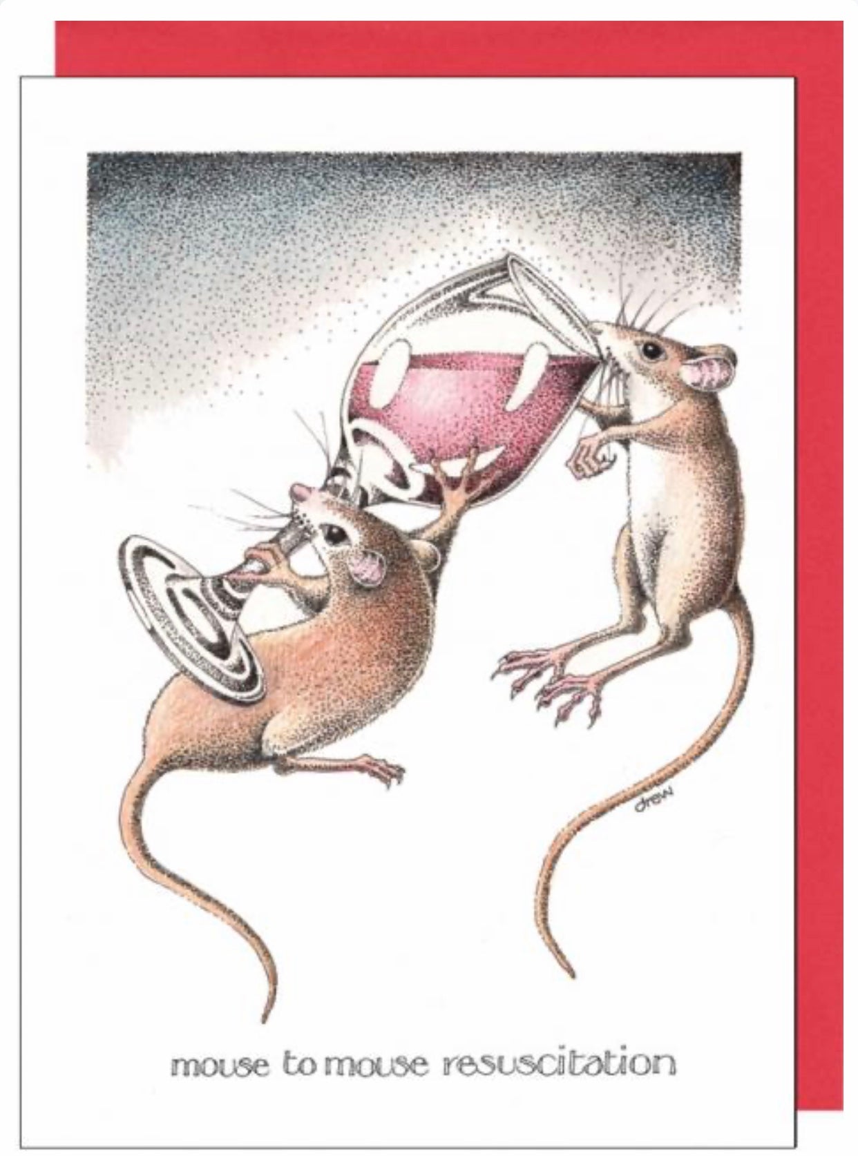 mouse to mouse resucitation greeting cards