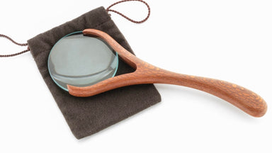 wood magnifying glass