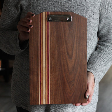 striped wooden clipboard