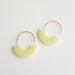 cream acrylic earrings