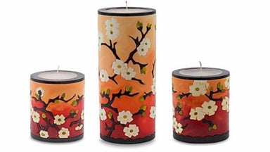 plum blossom glow candles