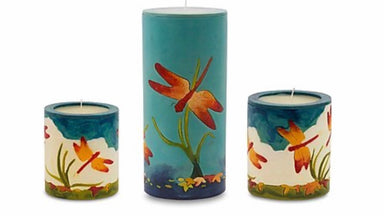 dragonfly glow candle