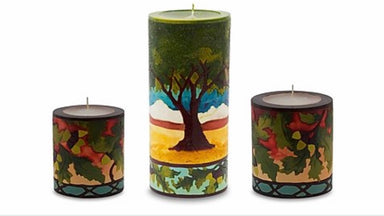 Oak & Acorns glow Candles
