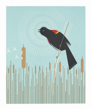 black bird art print