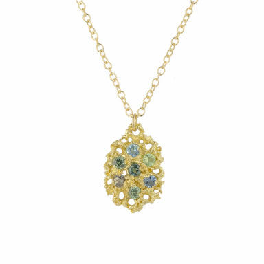gold stone necklace