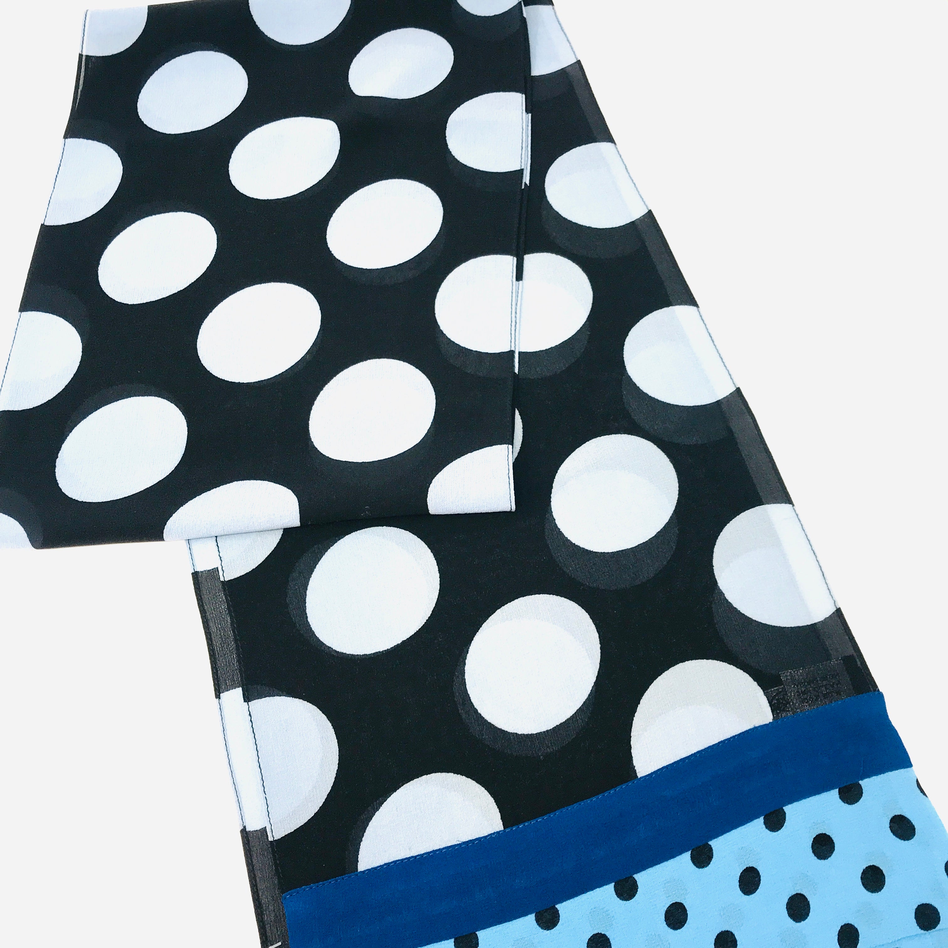 dot painted scarf
