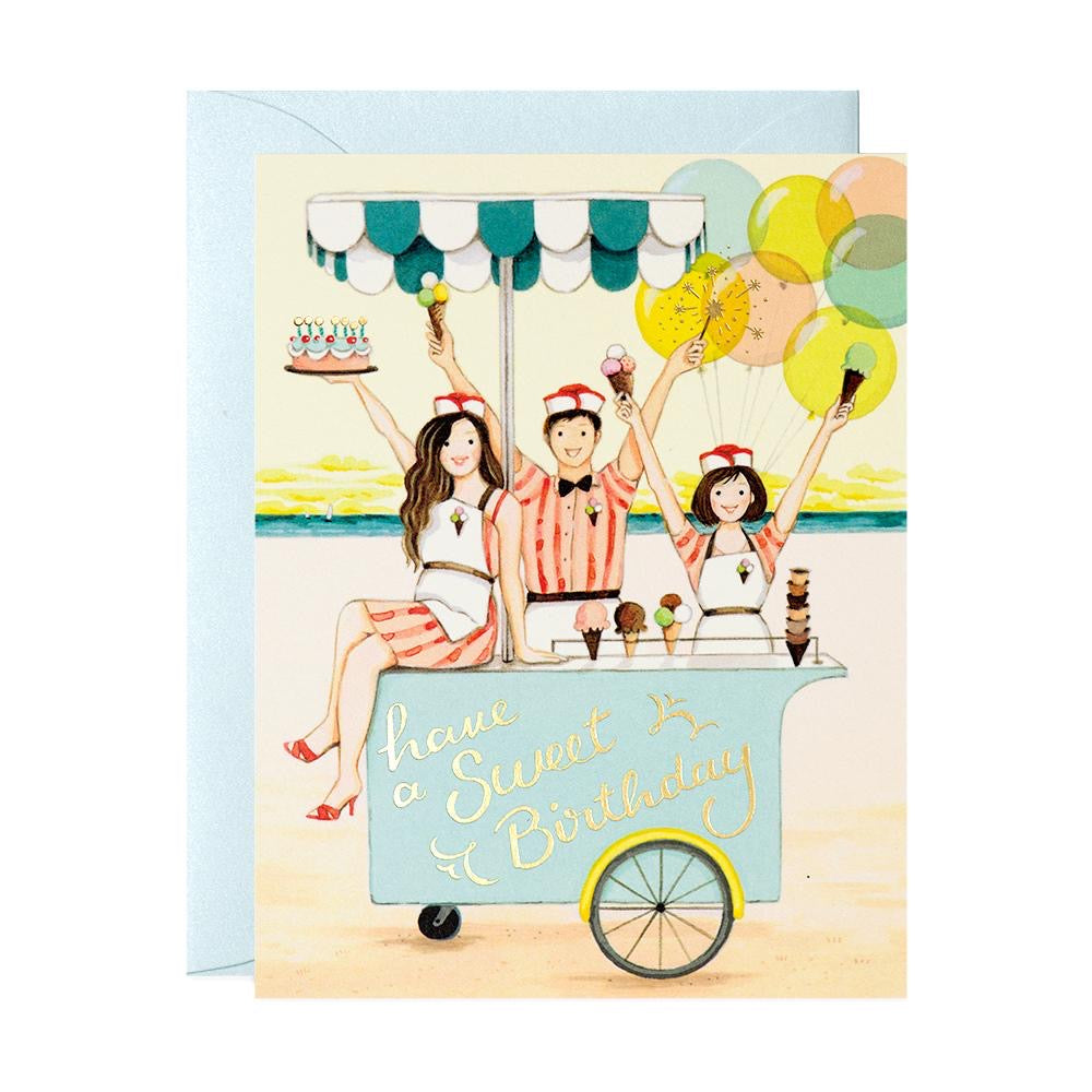 Have a sweet Birthday ice cream greeting card