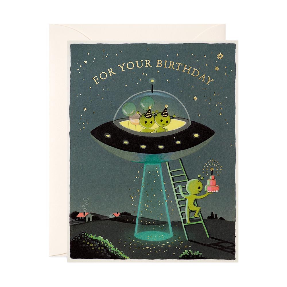 For your Birthday aliens greeting card