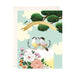 Wedding congrats with lovebirds greeting card