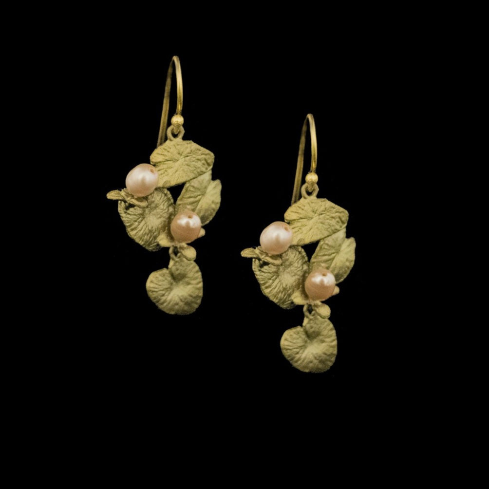 pearl Water Lilies earrings