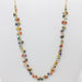 clustered gem necklace
