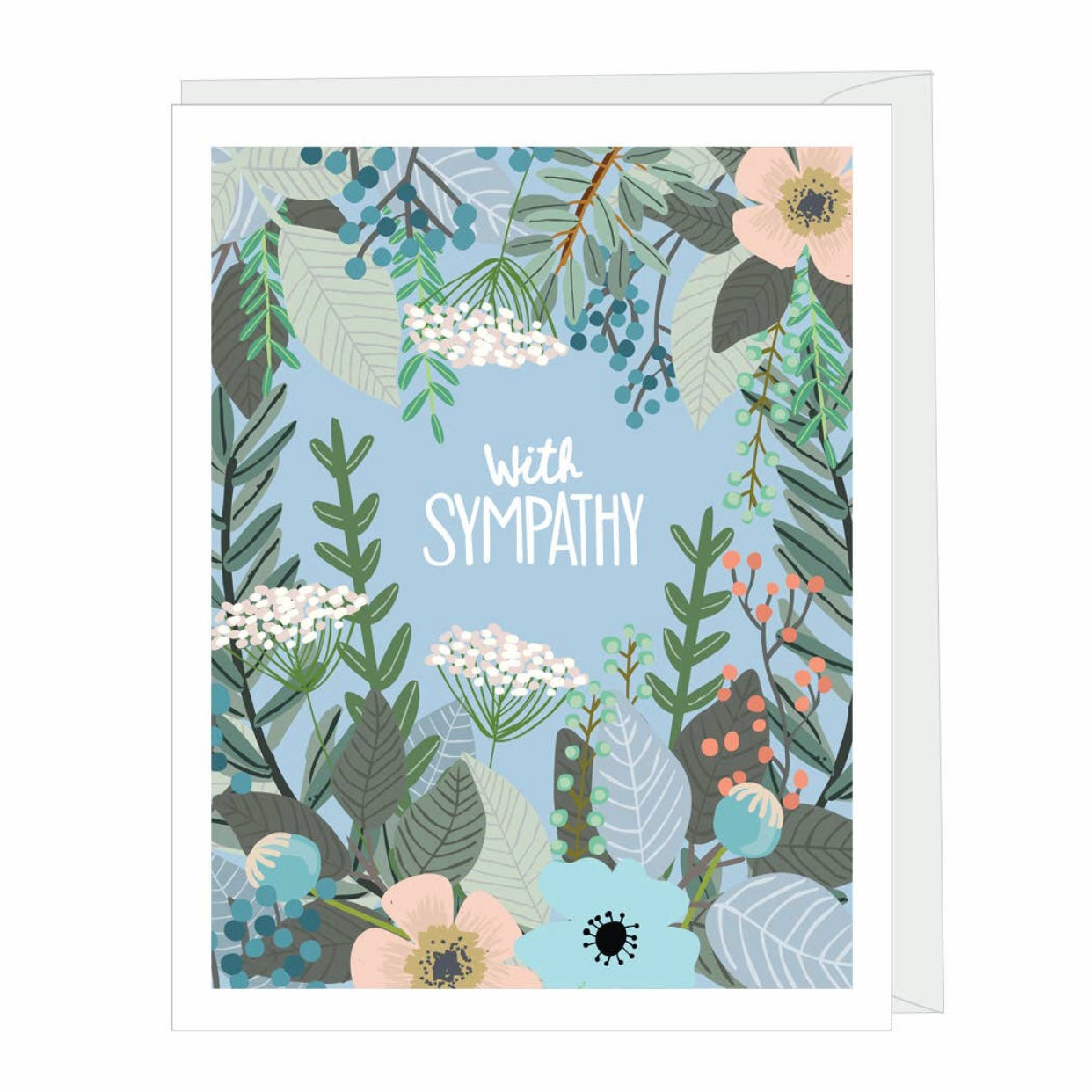 with sympathy greeting card