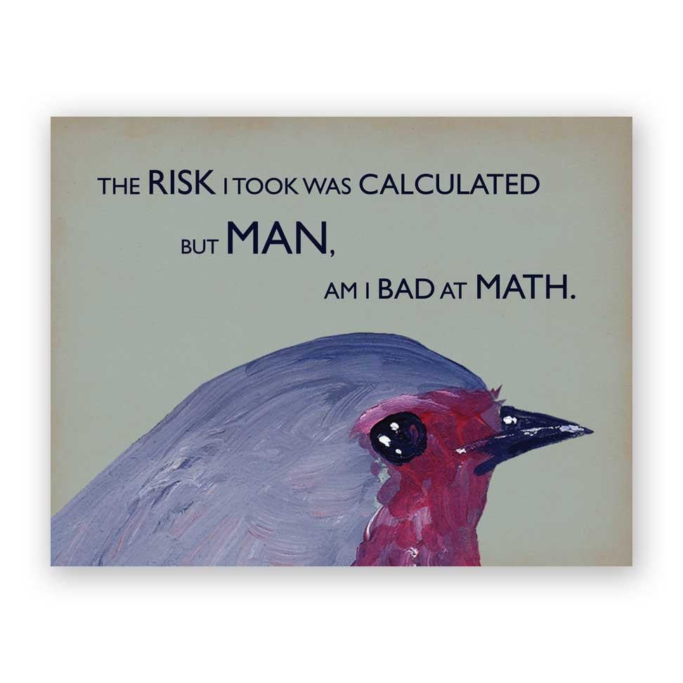 Calculated Risk Greeting Card