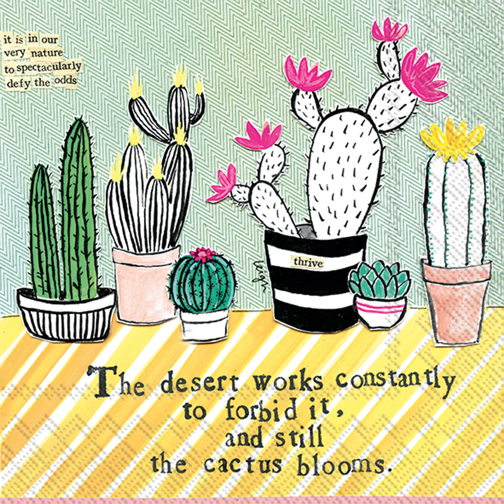 cactus blooms Greeting Card