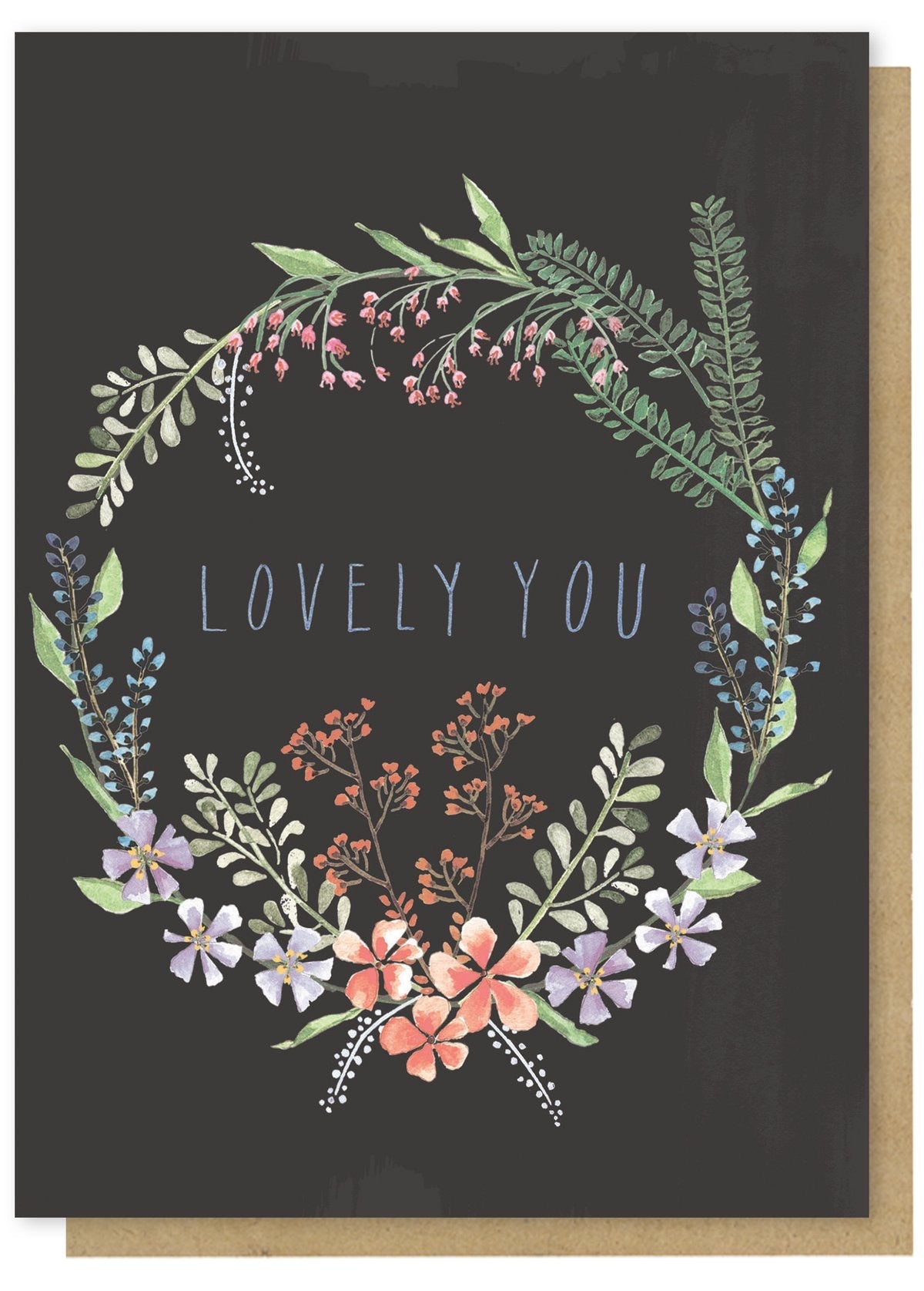 lovely you greeting card
