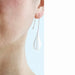 teardrop blown glass earrings