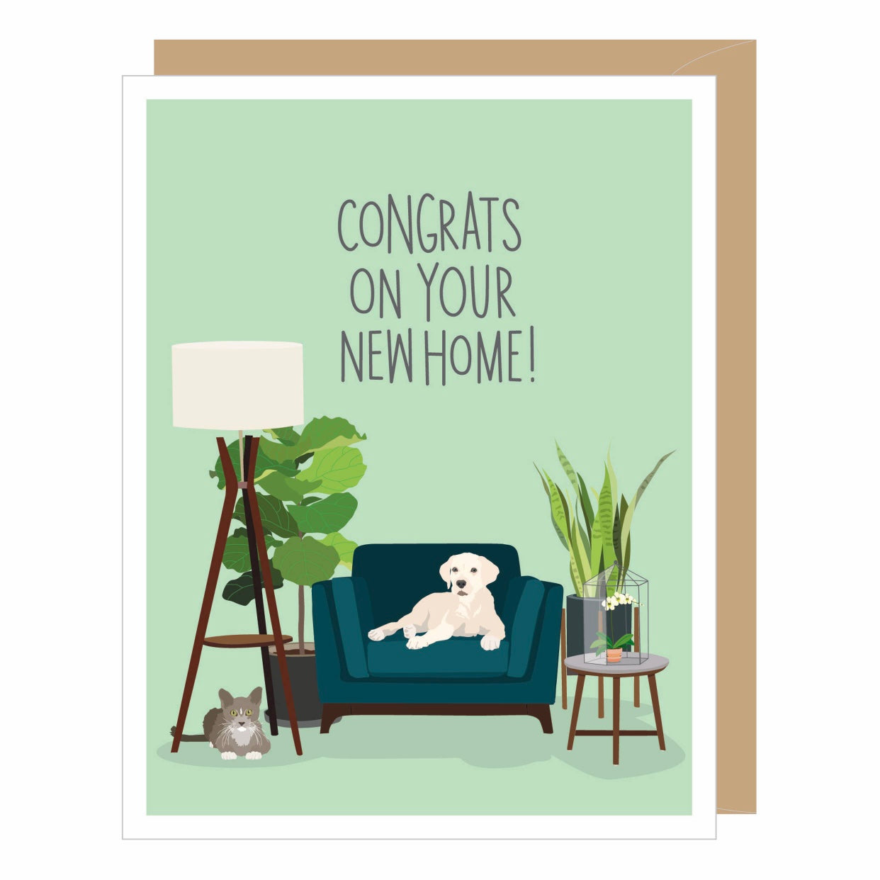 Congrats on your new home greeting card