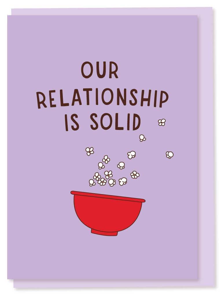Relationship solid greeting card