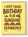 Rainbow birthday card
