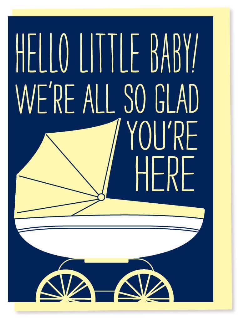 Hello Little baby greeting card