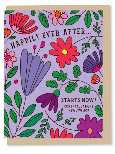 Floral Newlywed greeting card