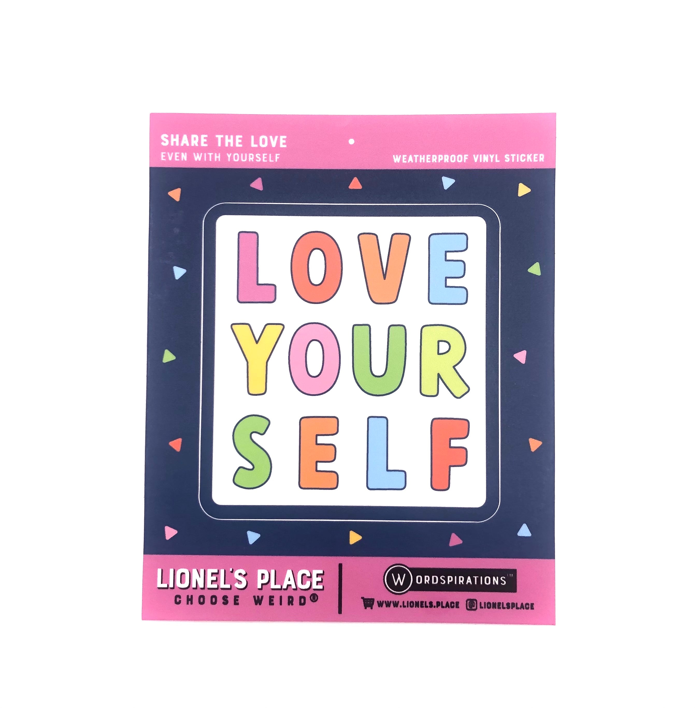 love your self sticker