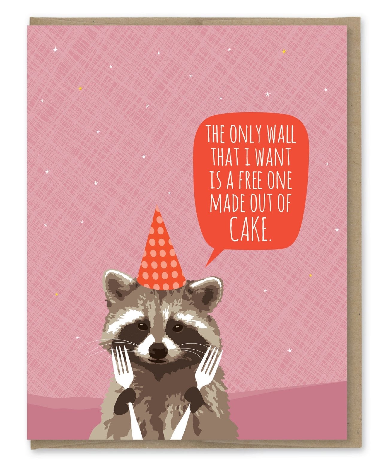 the only wall that I want greeting card