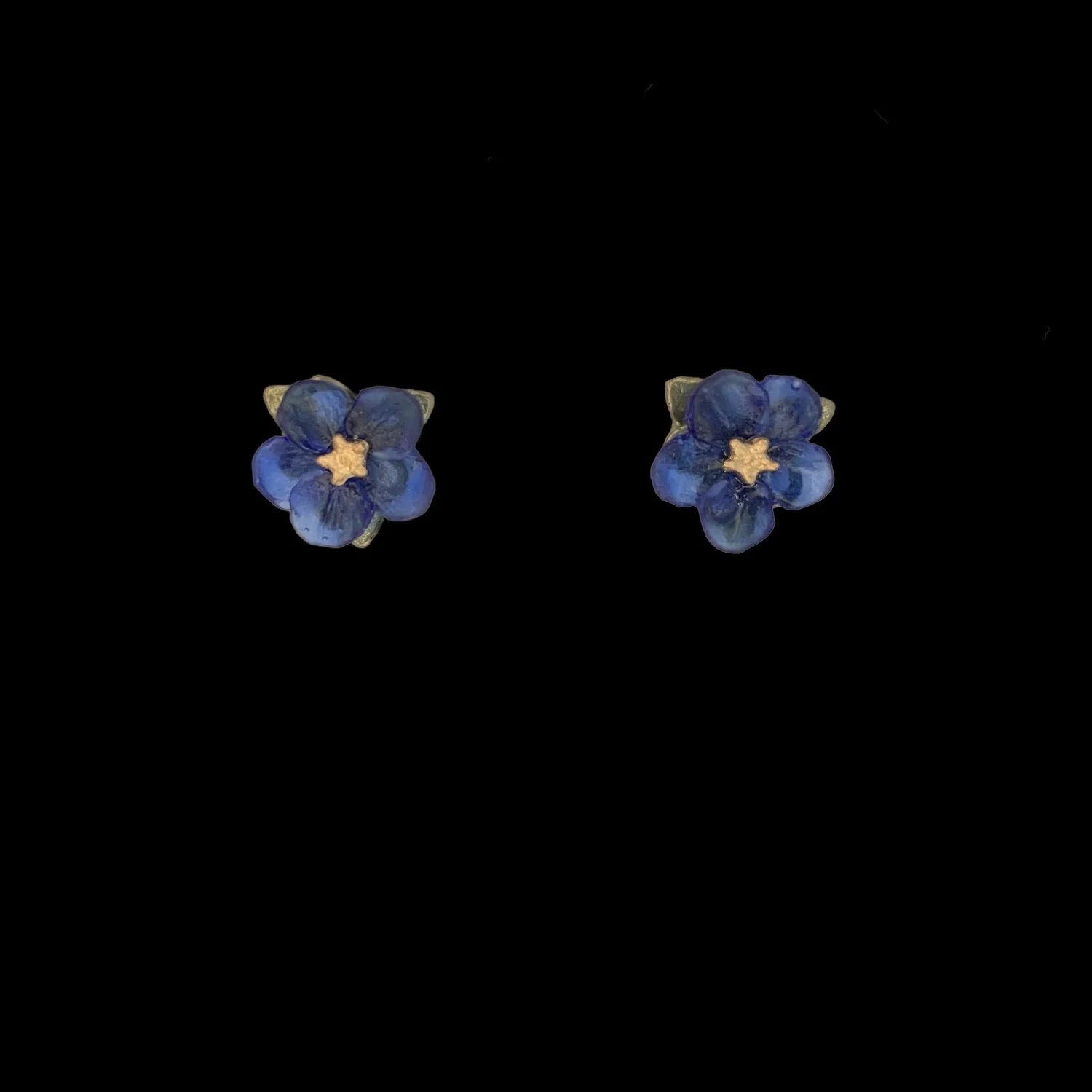 blue violet earrings