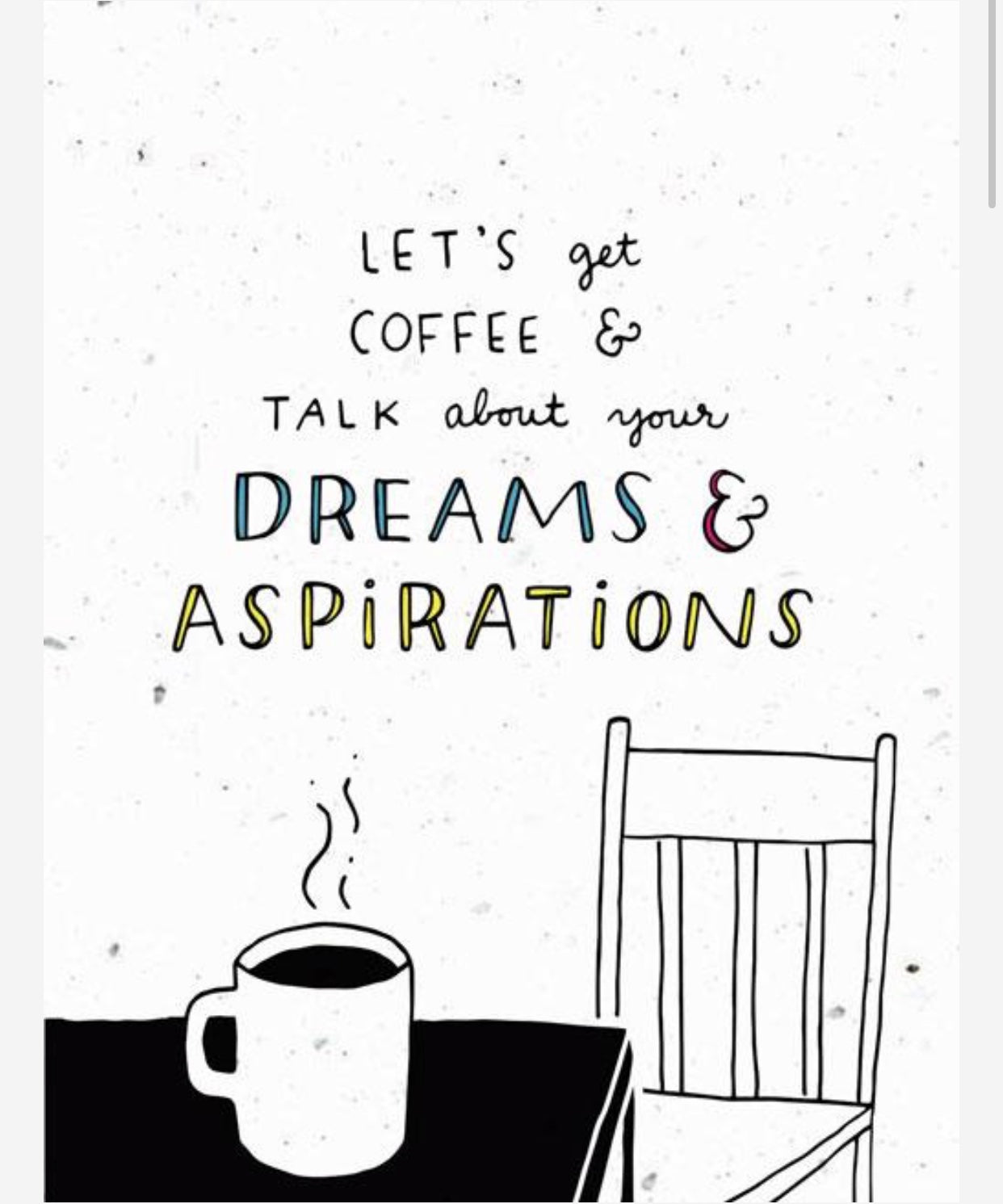 Let's get coffee Greeting Card