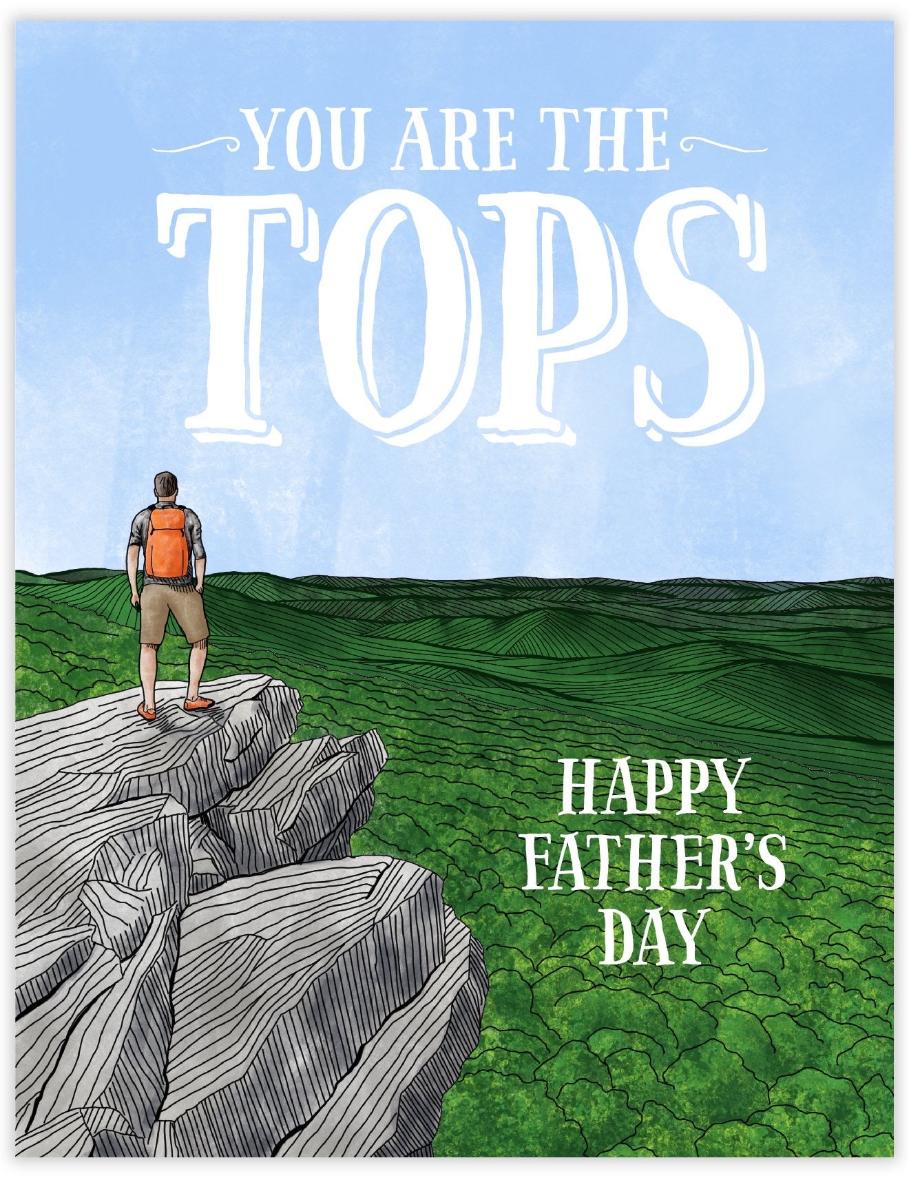 Happy Fathers day greeting card