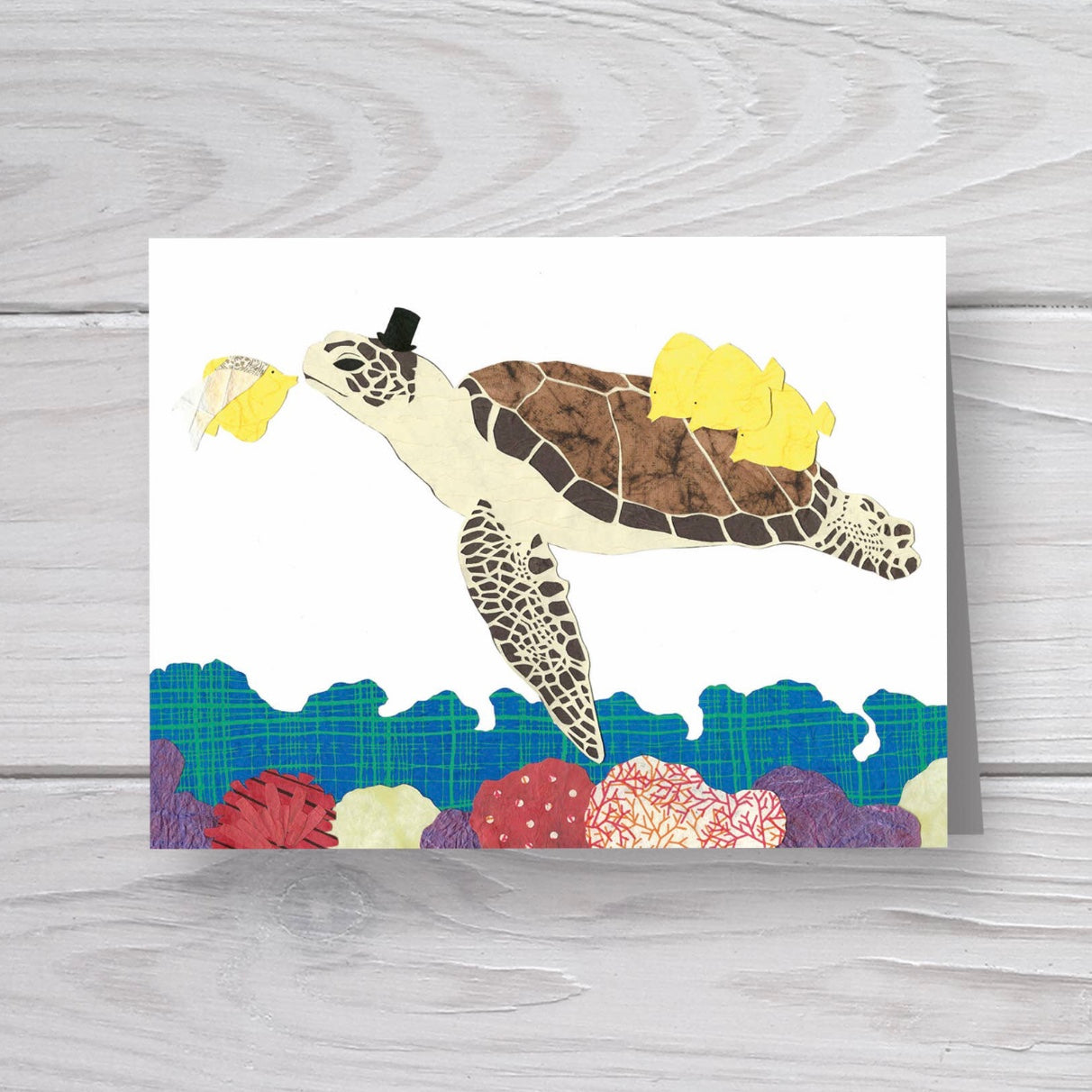 turtle blank greeting card