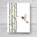 hummingbird blank greeting card