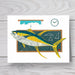 swordfish blank greeting card
