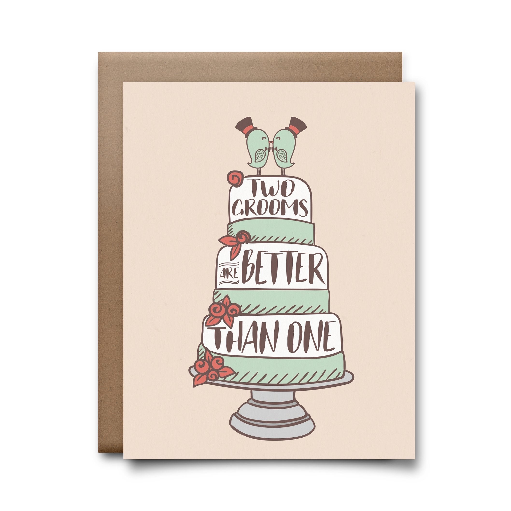 two grooms are better than one greeting card