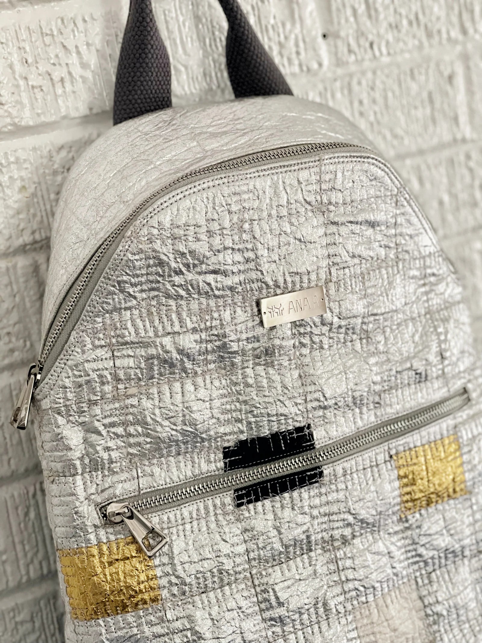 silver pinatex backpack