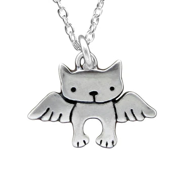 Sterling Silver Cat Charms Necklace | Assorted