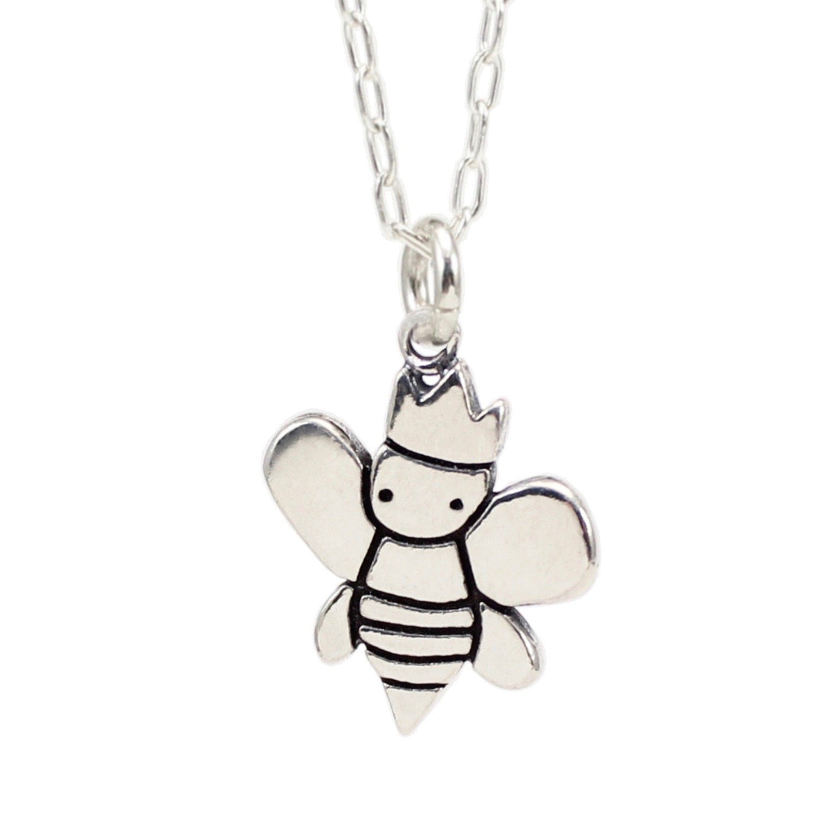 Sterling Silver Queen Bee Charm Necklace — ARTISANS agency