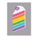 Love wins rainbow cake greeting card